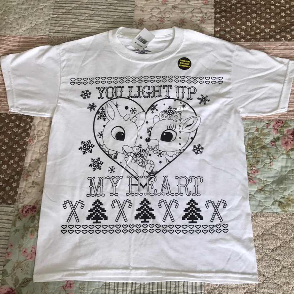 🎄Rudolph the Red Nose Reindeer - Coloring Shirt